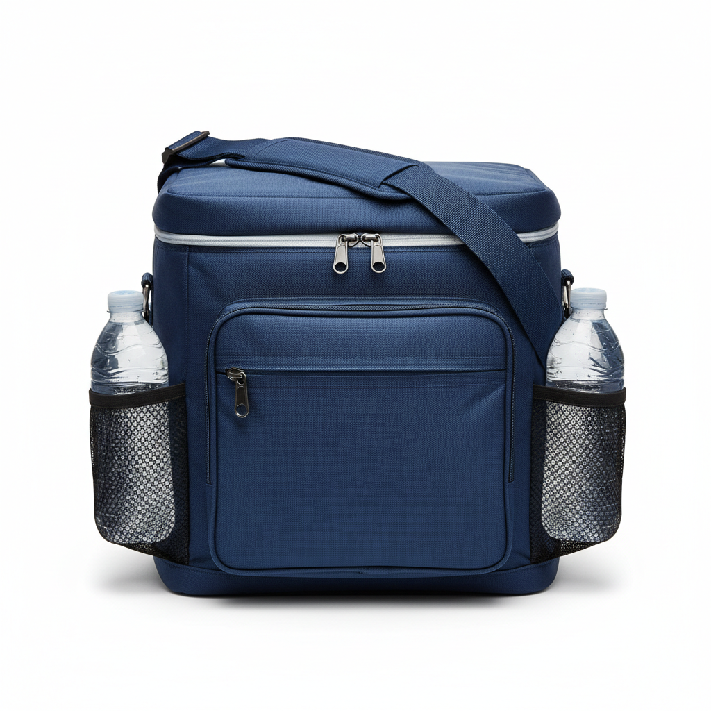 Game Day Tailgate Cooler Bag - insulated soft-sided cooler with side mesh pockets and padded strap